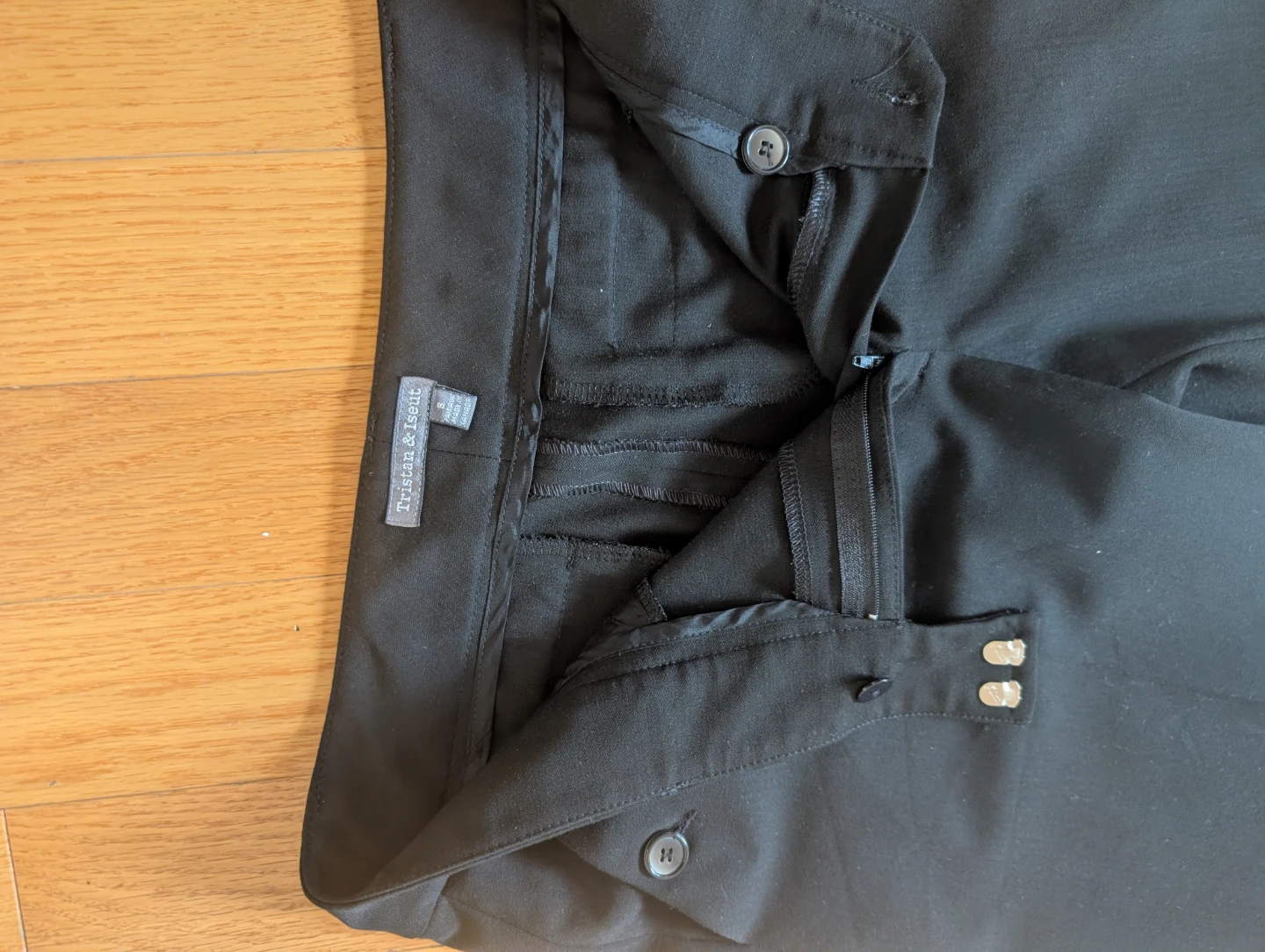 Tristan & Iseut Black Dress Pants Size 8 - photo 2