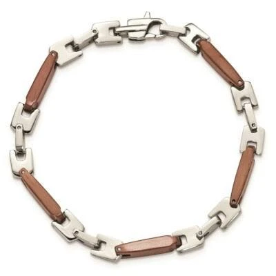 Men's Chisel 316L Two-Tone Stainless Steel Link - photo 3