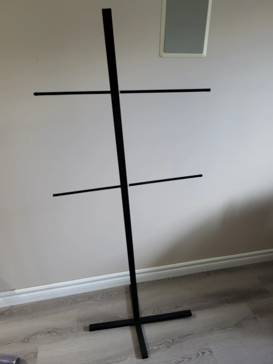 Black Homemade Hockey Equipment Drying Rack