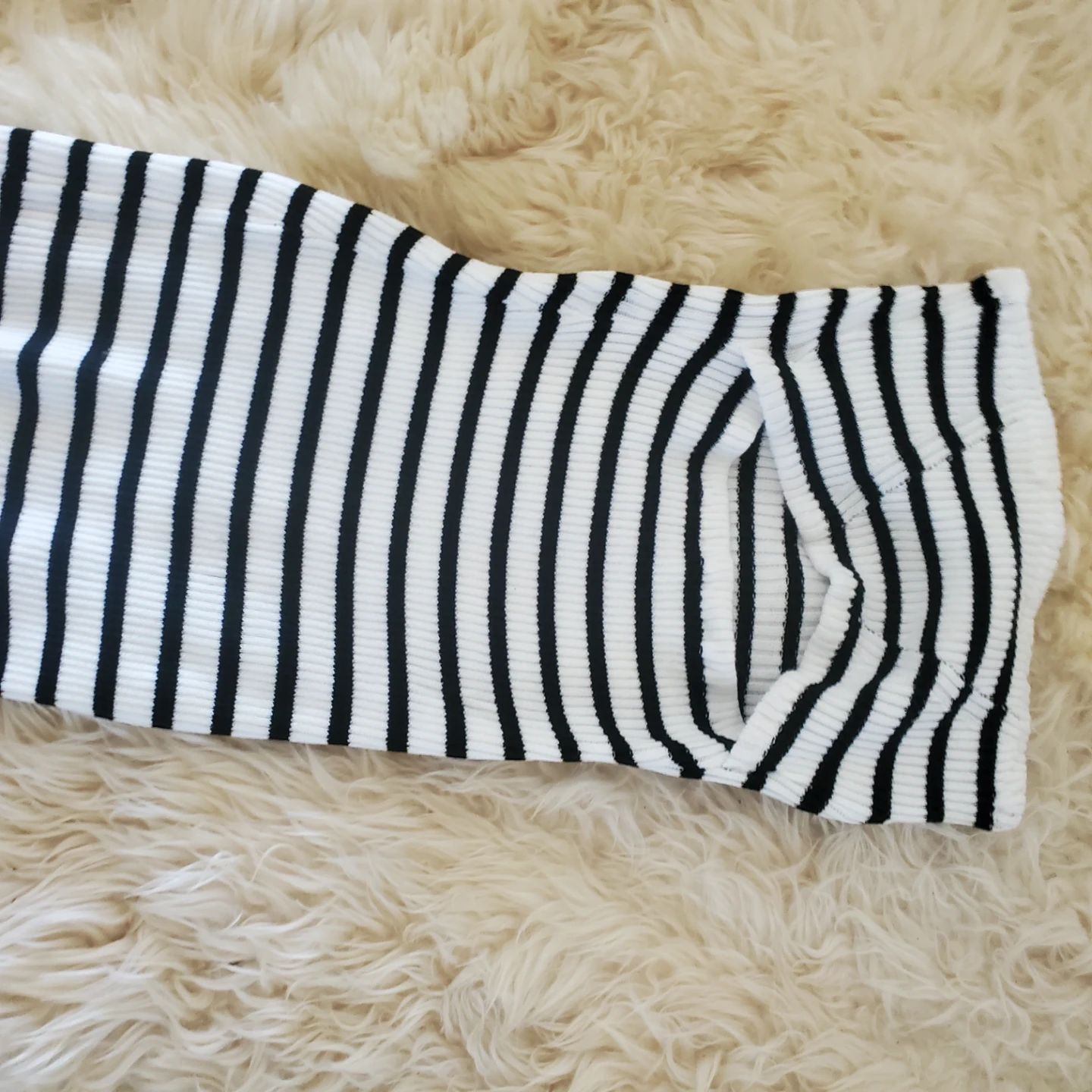 Black and white striped tube top - photo 2