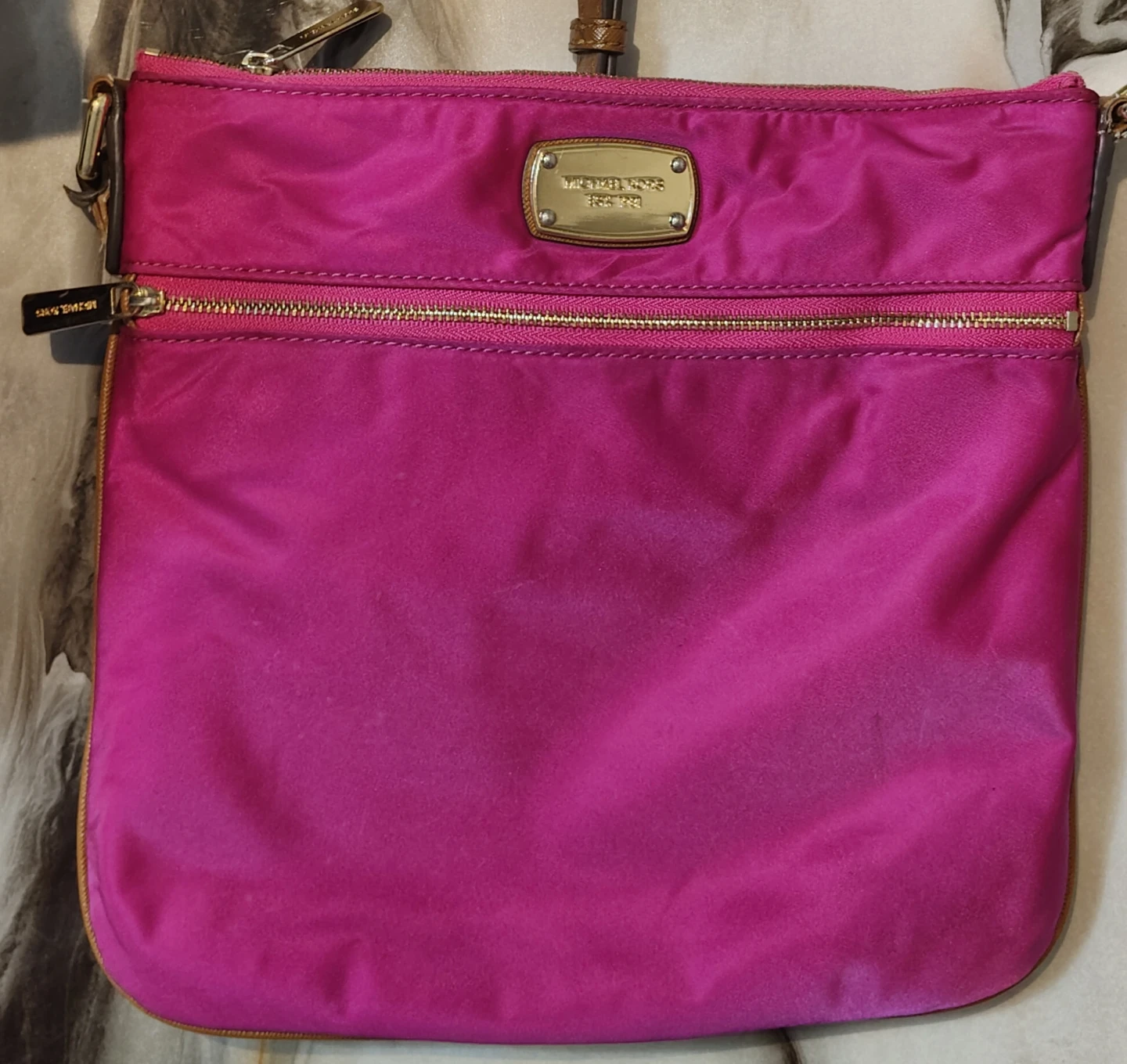 Michael Kors Pink Nylon Crossbody Bag