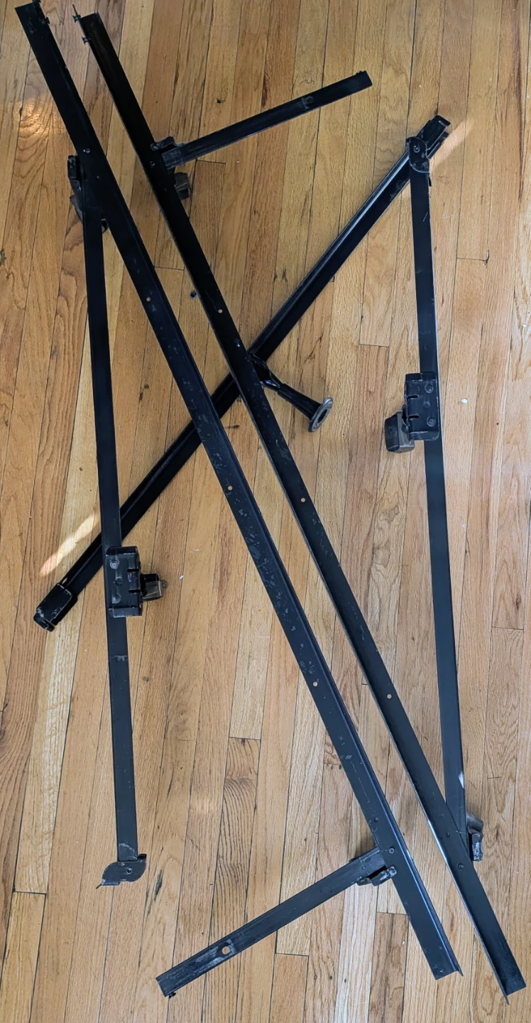 Heavy-Duty Metal Queen Bed Frame (w/ Casters & Center Support) - photo 2