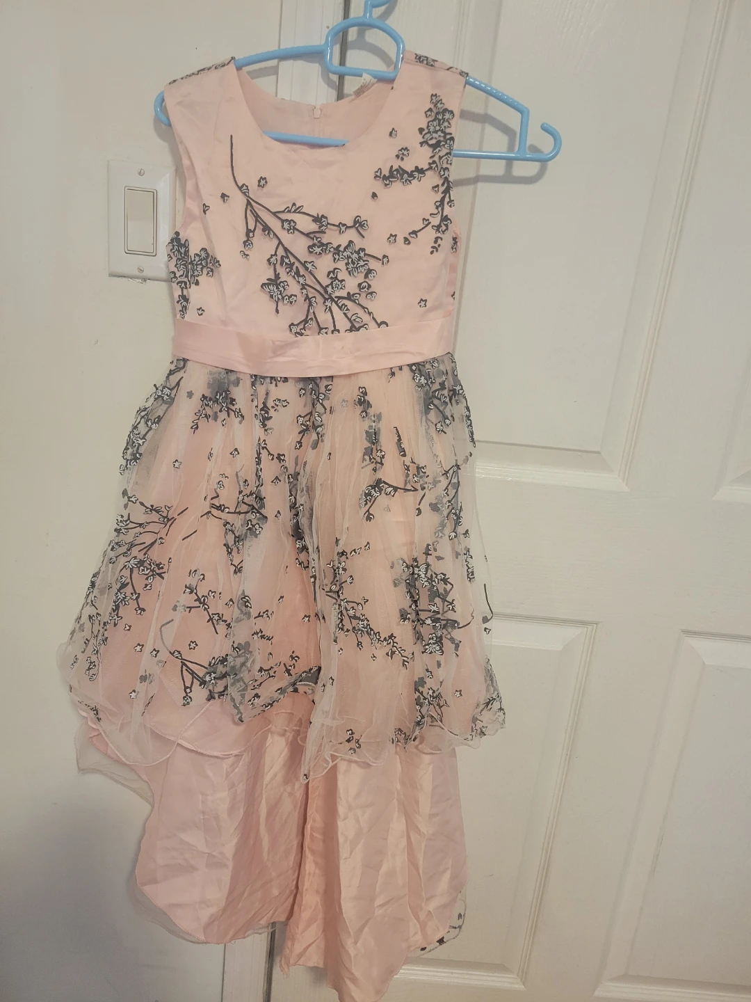 Pink Floral Embroidered Dress - photo 2