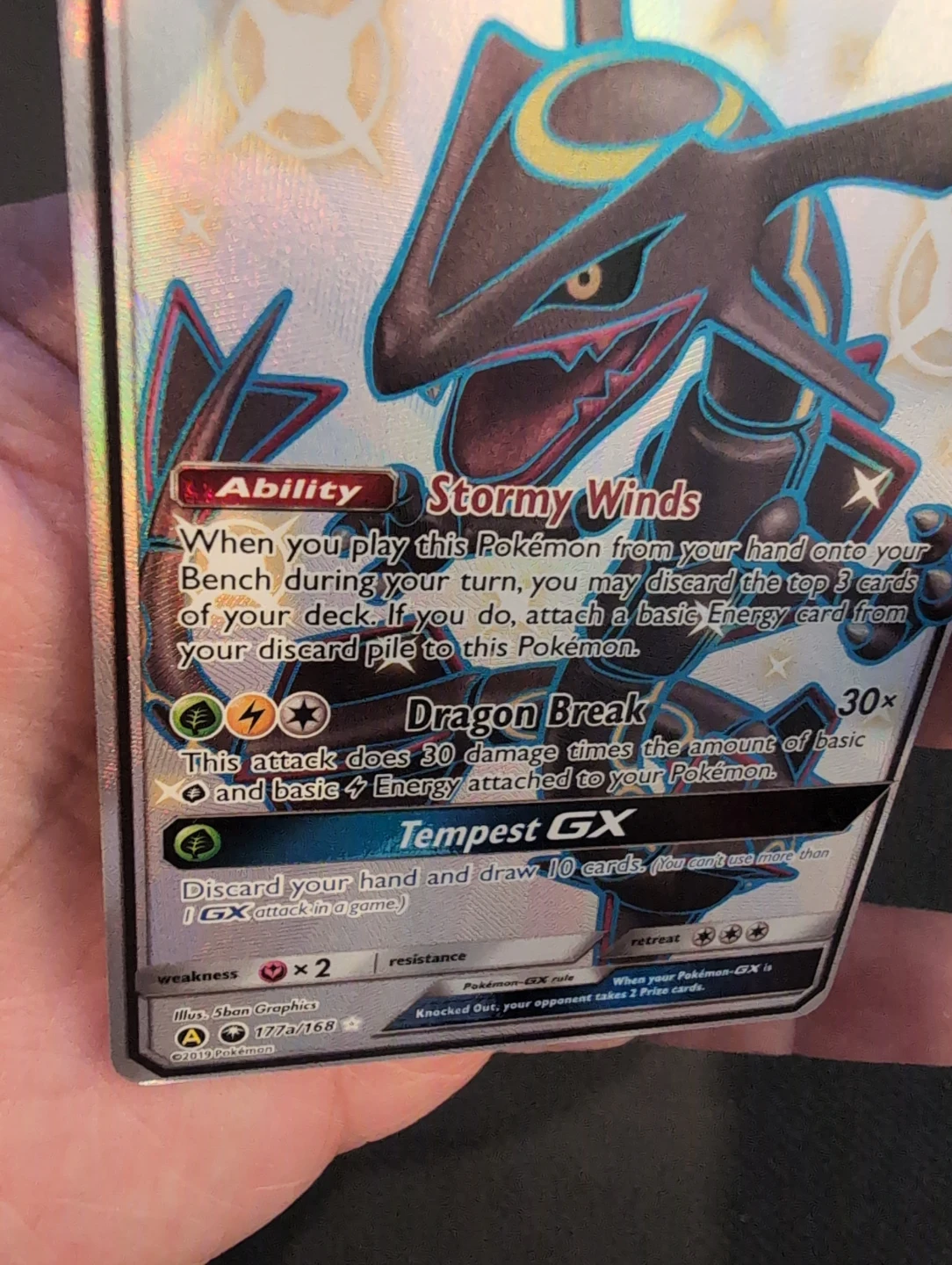 Rayquaza GX Alternate Art Promo 177a/168 - Pokemon - photo 4