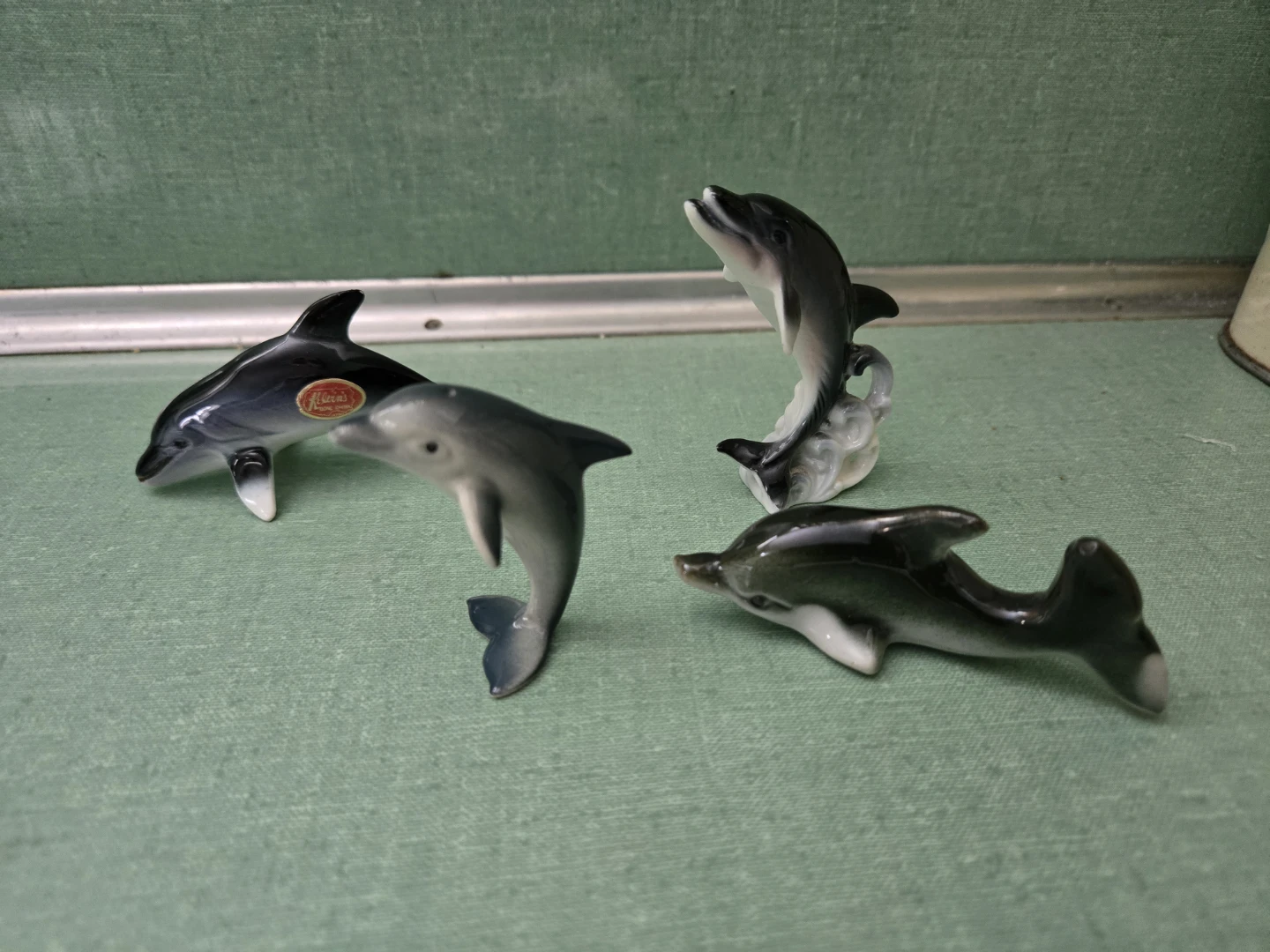 Vintage .... Miniature PORPOISE/DOLPHINS .... KELVIN'S