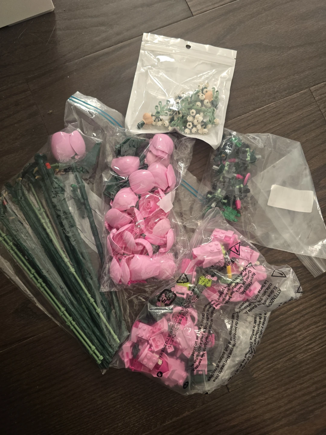 Lego pink rose bouquet - photo 2