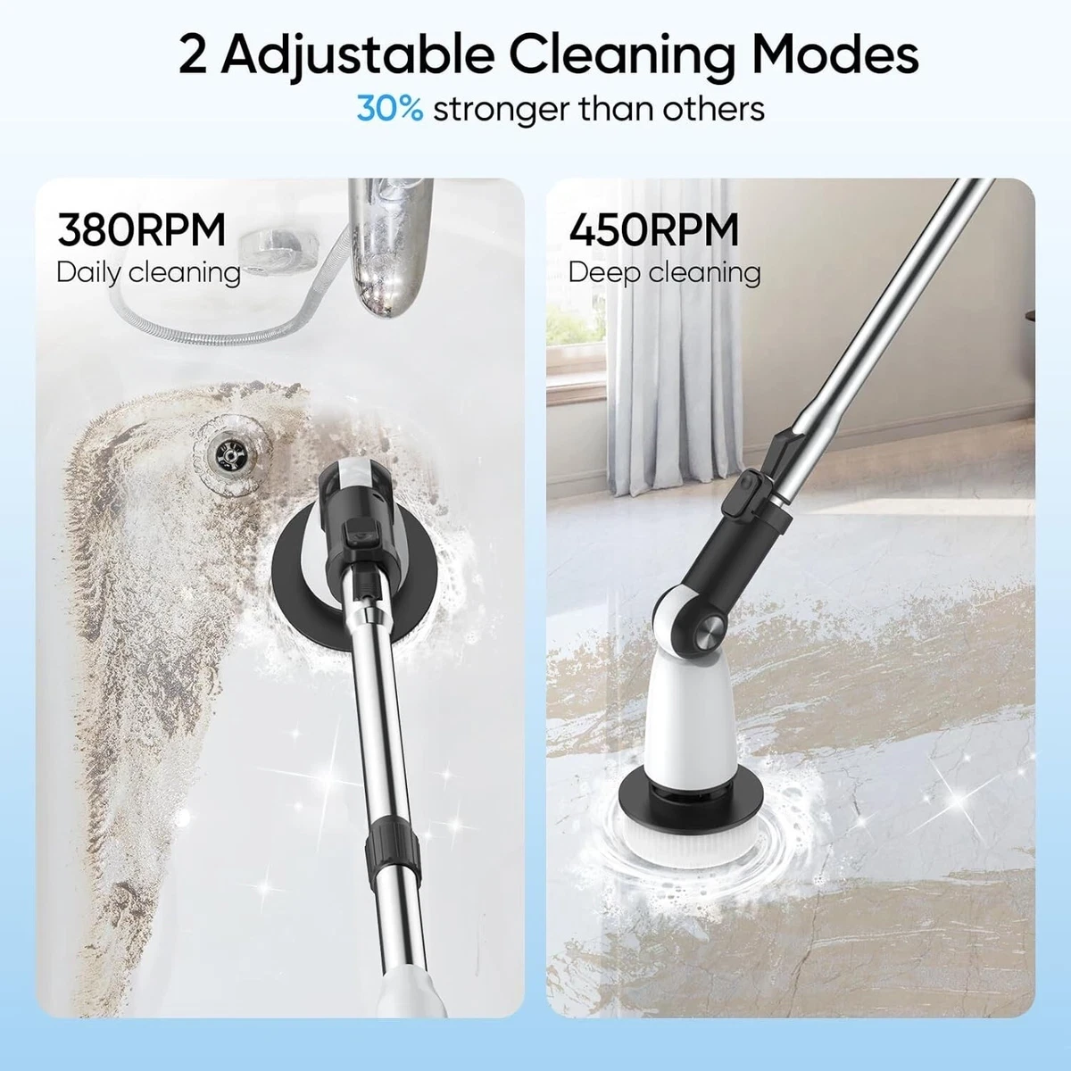 Electric Power Scrubber with Extendable Handle - photo 5
