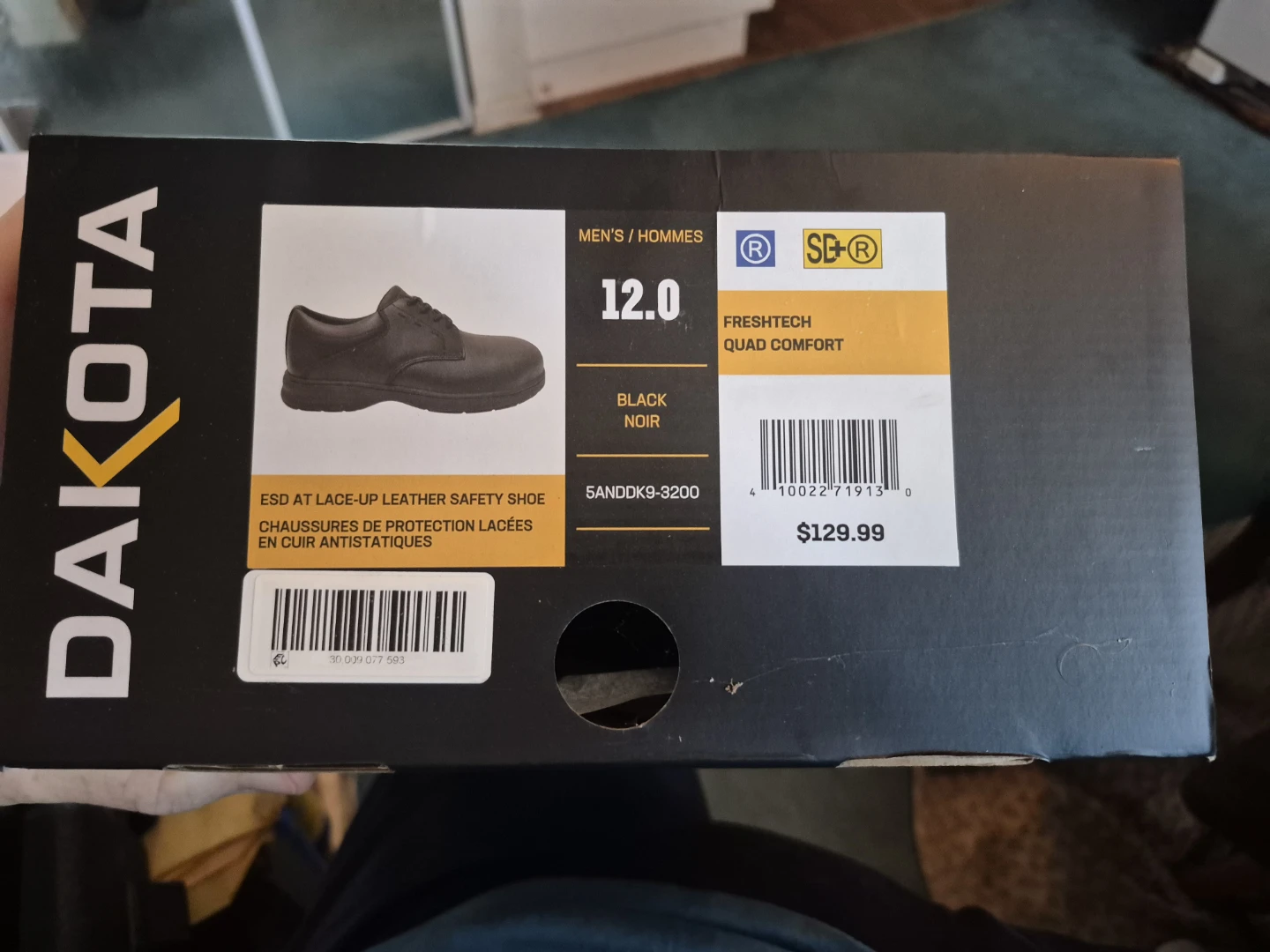 New Men's Size 12 Dakota Work Shoes