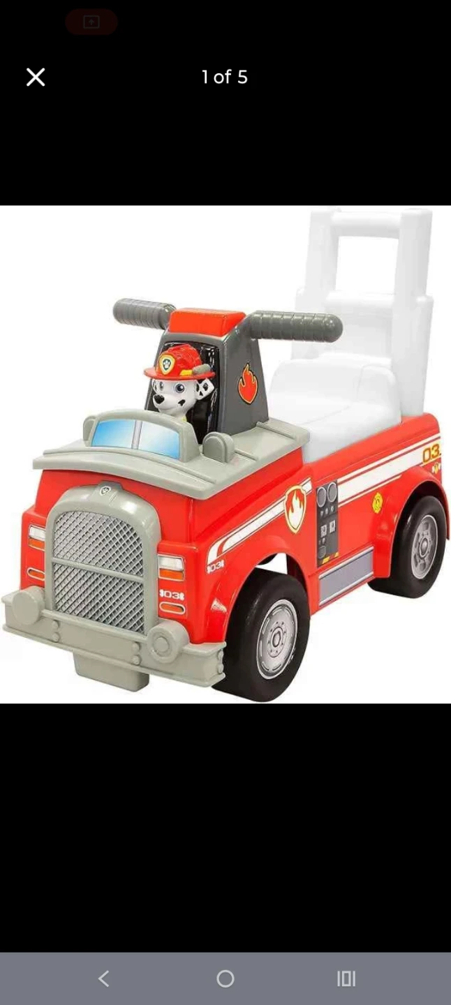 Paw Patrol Marshall Fire Truck Ride-On