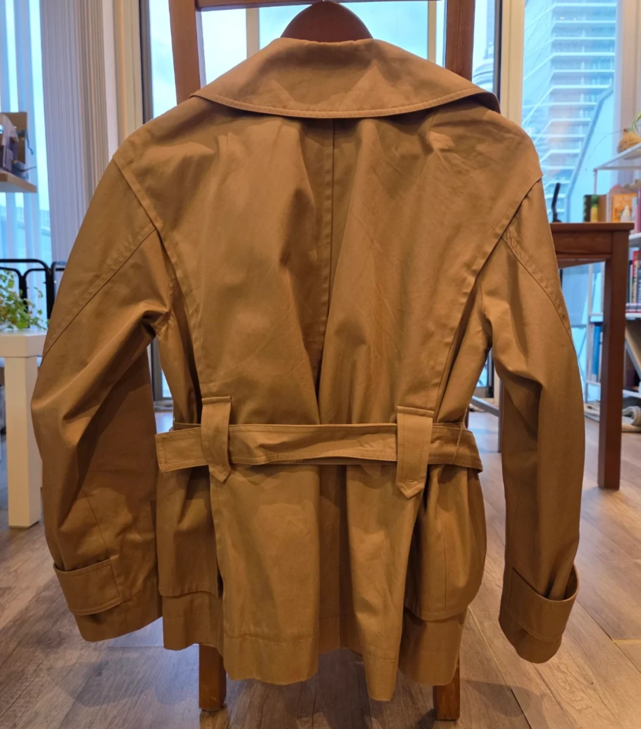 MINE Beige Cropped Trench Jacket - photo 2