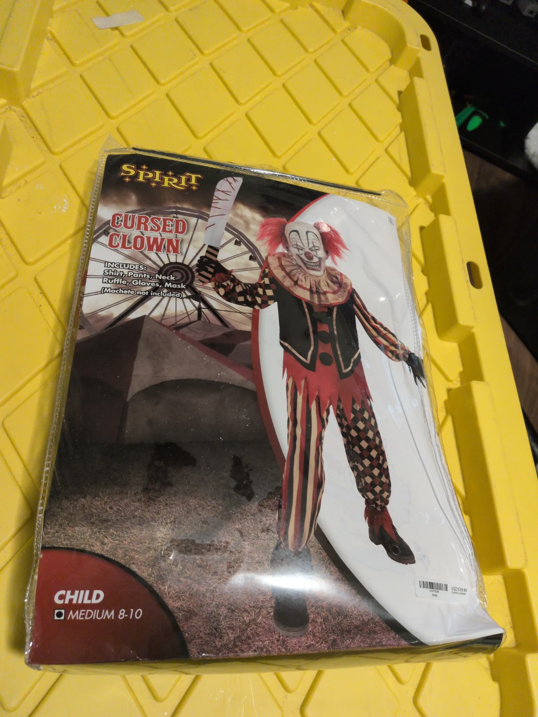 Spirit Halloween Cursed Clown Costume, Child Medium 8-10