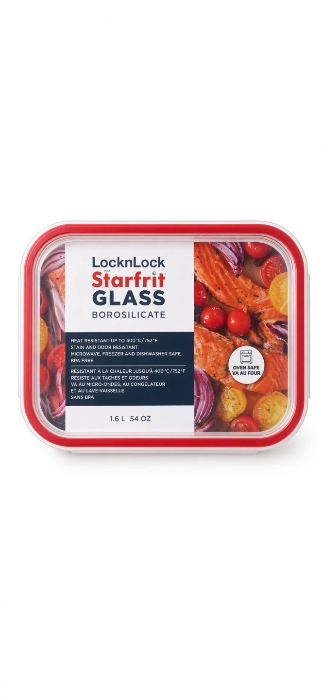 LocknLock Starfrit Borosilicate Glass Food Container - photo 2