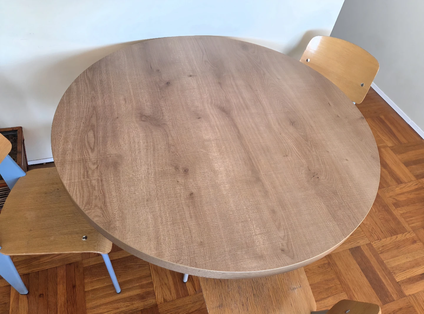 Brand New Round Oak Finish Table Top - photo 2