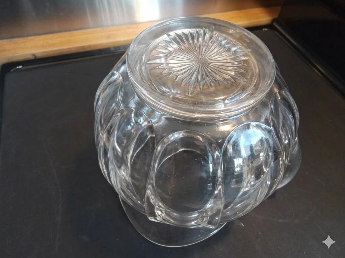 Vintage HEISEY Glass Colonial Puritan #341 Thick Crystal - photo 2