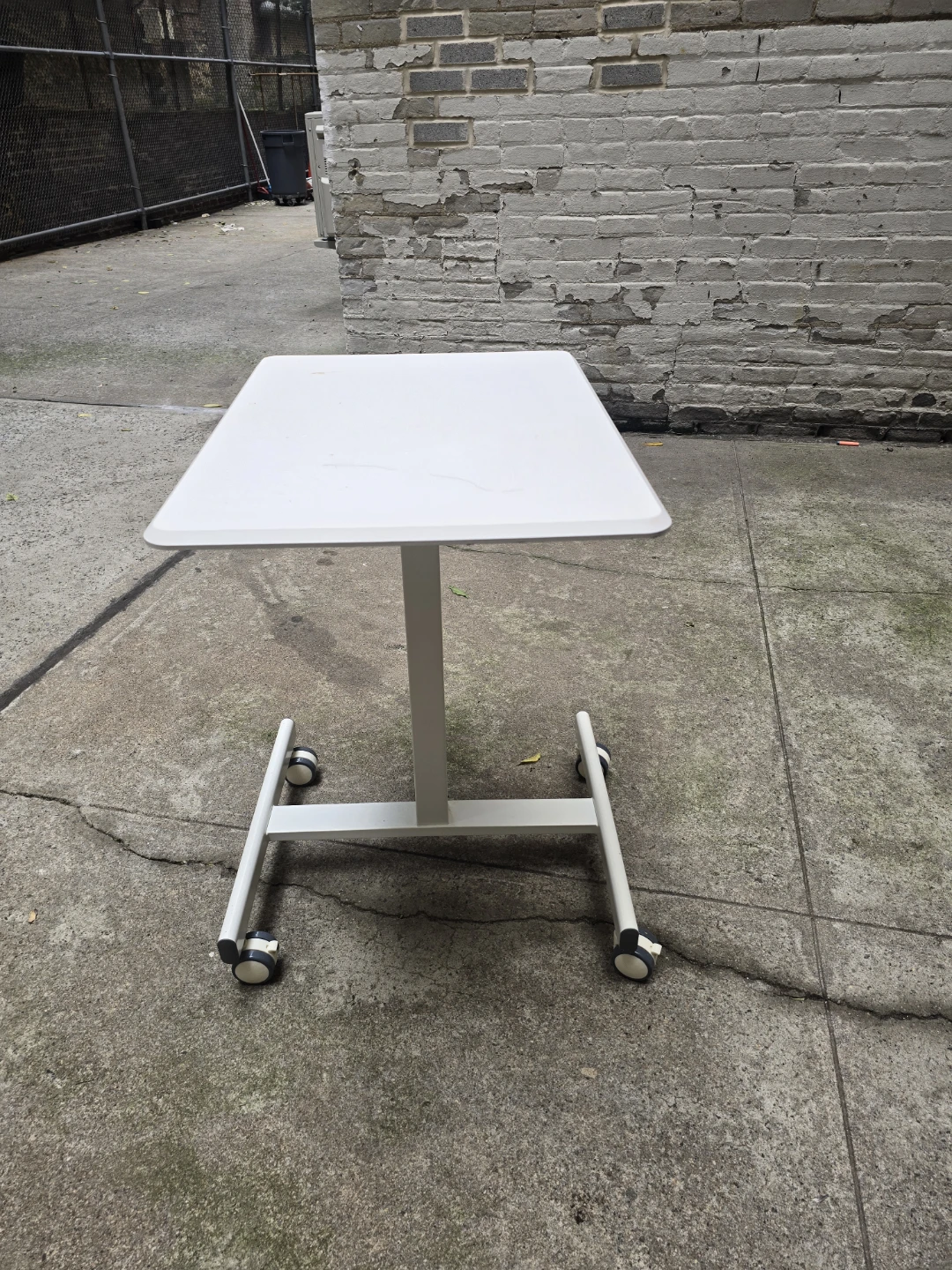White Adjustable Mobile Desk