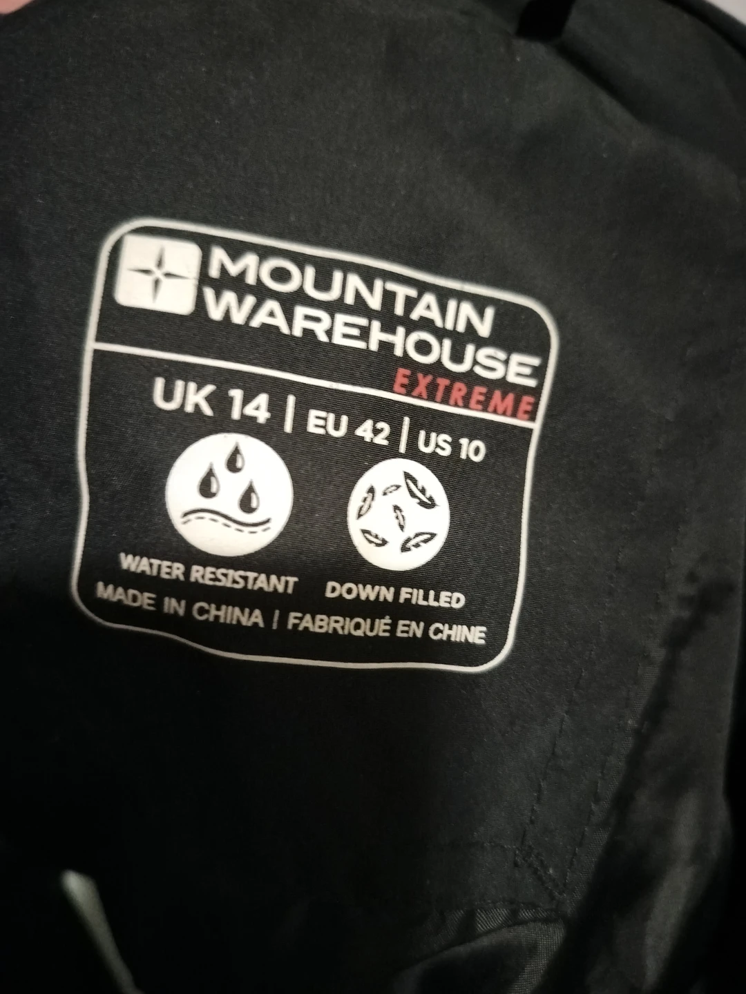 Mountain Warehouse Extreme Down Puffer Jacket - Black - photo 3