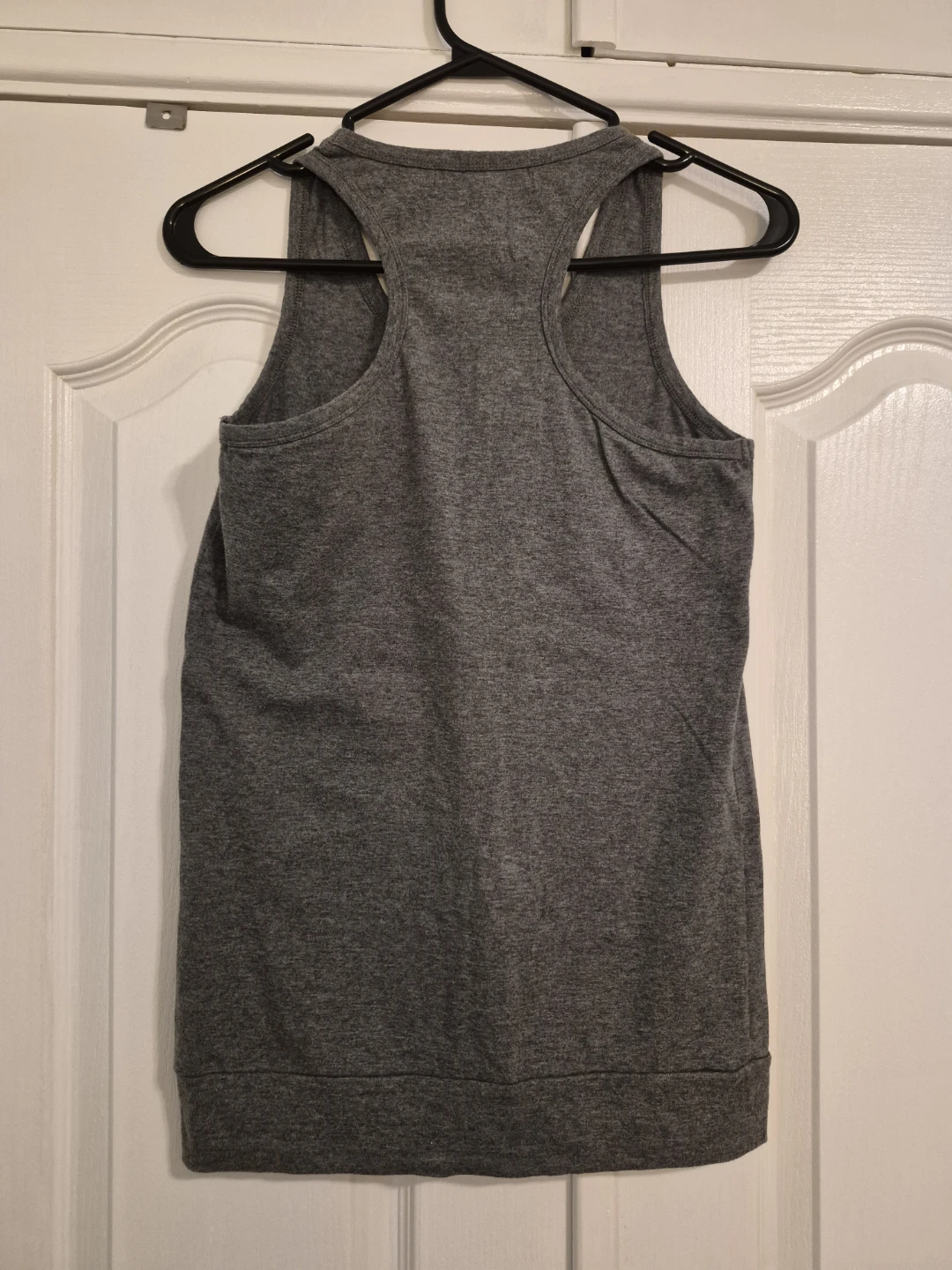 Grey Racerback Cotton Tank Top - Size M - photo 3