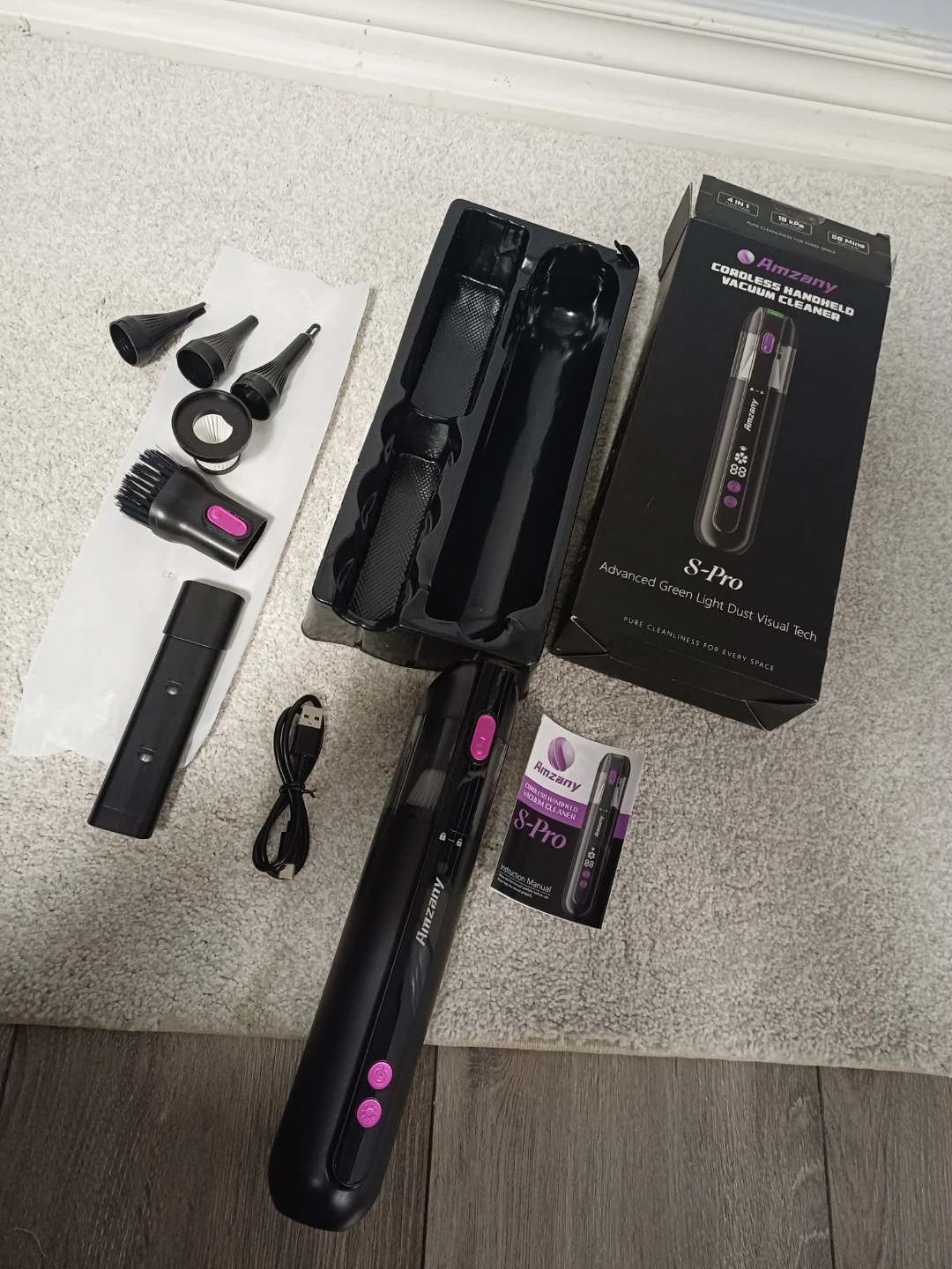 Amzany S-Pro Cordless Handheld Vacuum
