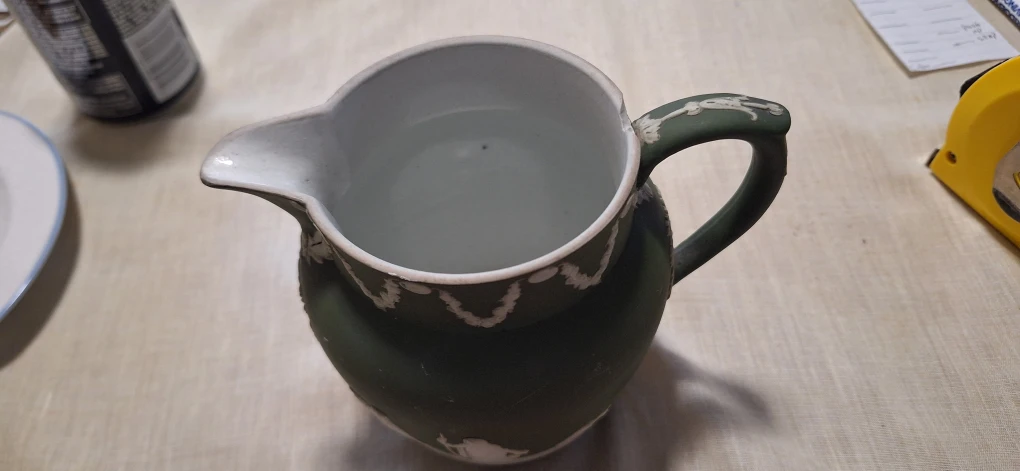 Wedgwood Jasperware Green Pitcher - photo 2