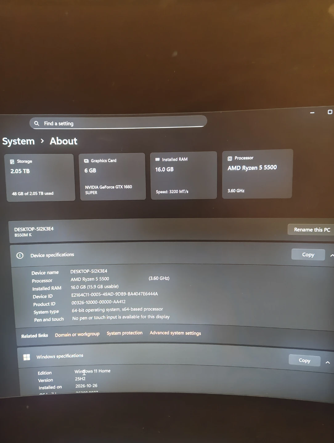 Gaming PC - Ryzen 5 5500 | GTX 1660 Super | 16 GB - photo 4