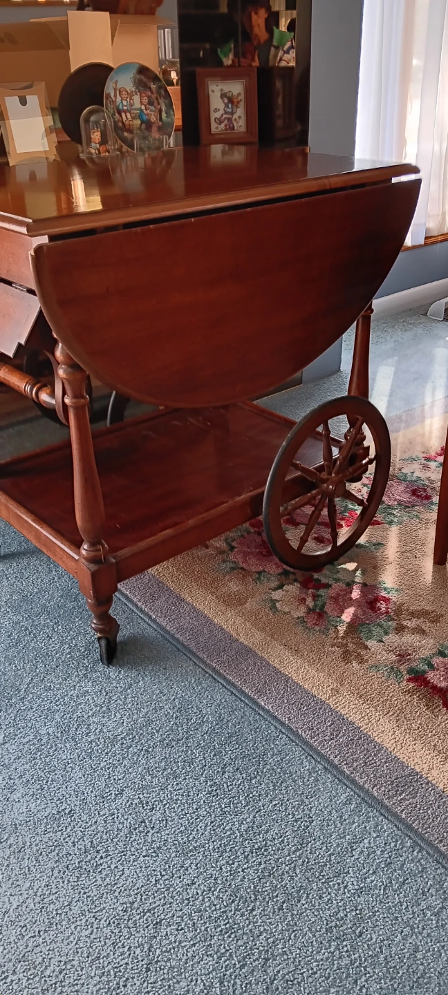 Vintage Wooden Tea Cart