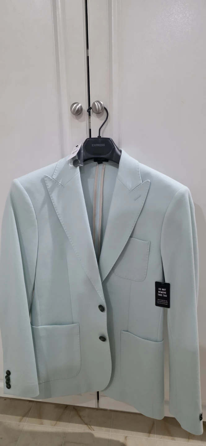 Express Mens Light Blue Blazer - photo 2