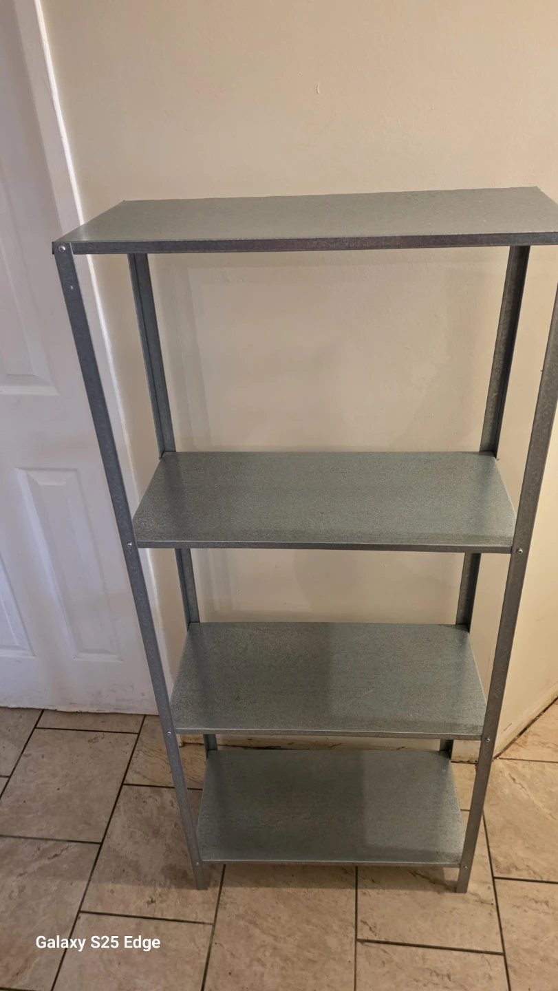 Galvanized Steel 4-Tier Shelving Unit - photo 2