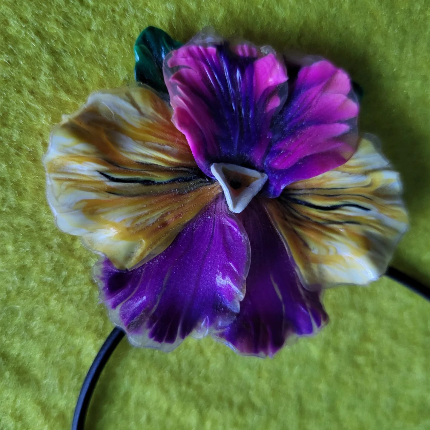 Floral Pansy Necklace - photo 2