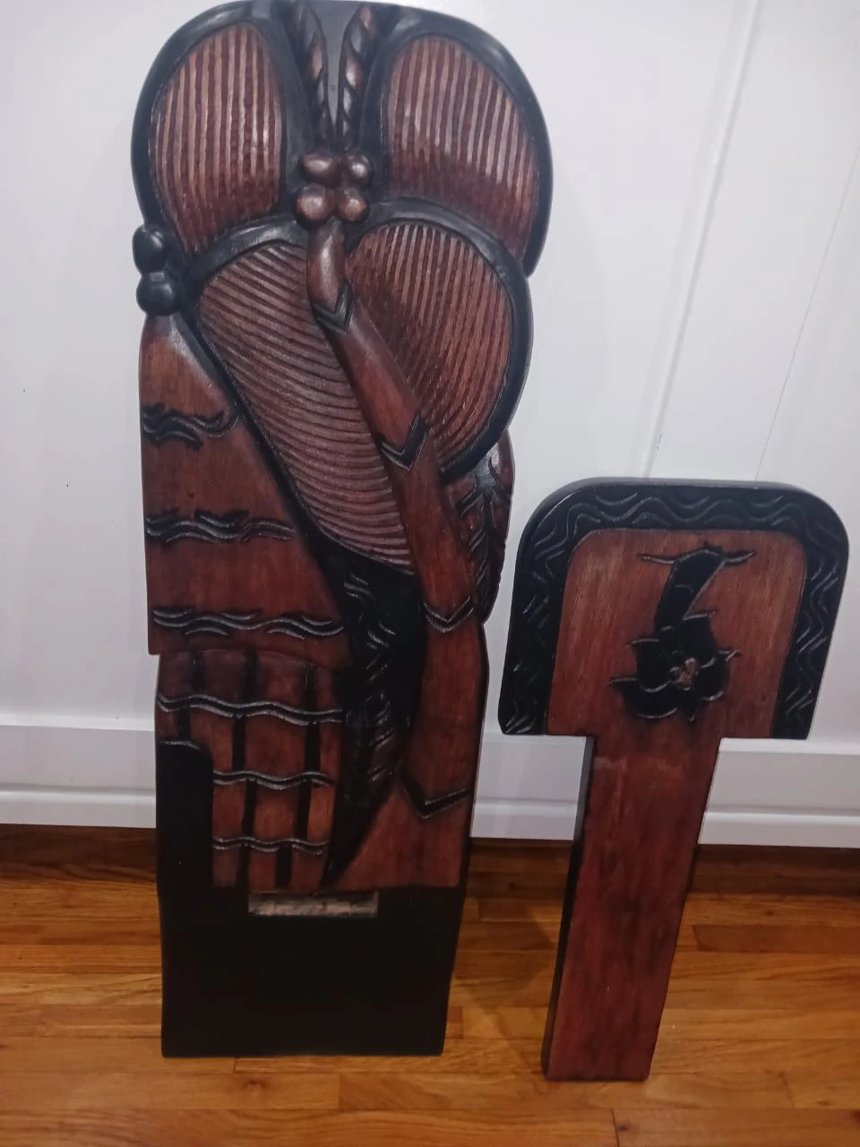 Vintage Ghanaian "Birthing" Chair - Solid Wood Hand-Carved Art - photo 2