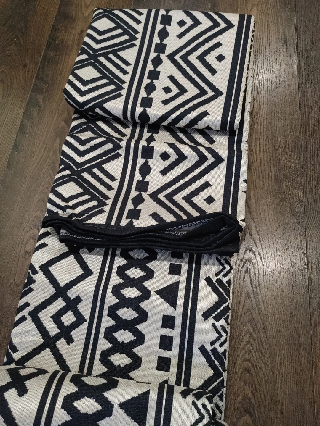🧡BRAND NEW INDOOR/ OUTDOOR BOHO RUG CARPET 8 x 10 DARK NAVY - photo 4