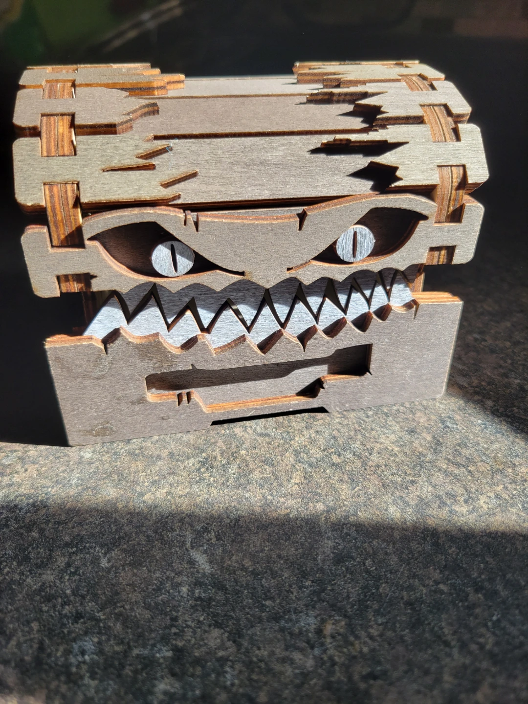 Wooden Monster Storage Box