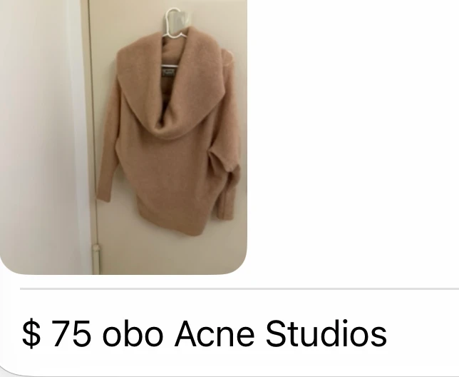 Acne Studios Cowl Neck Sweater