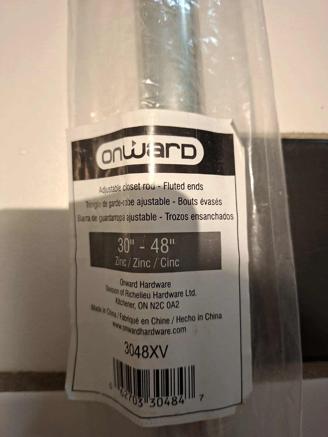 Onward Adjustable Closet Rod 30-48 inch - photo 2