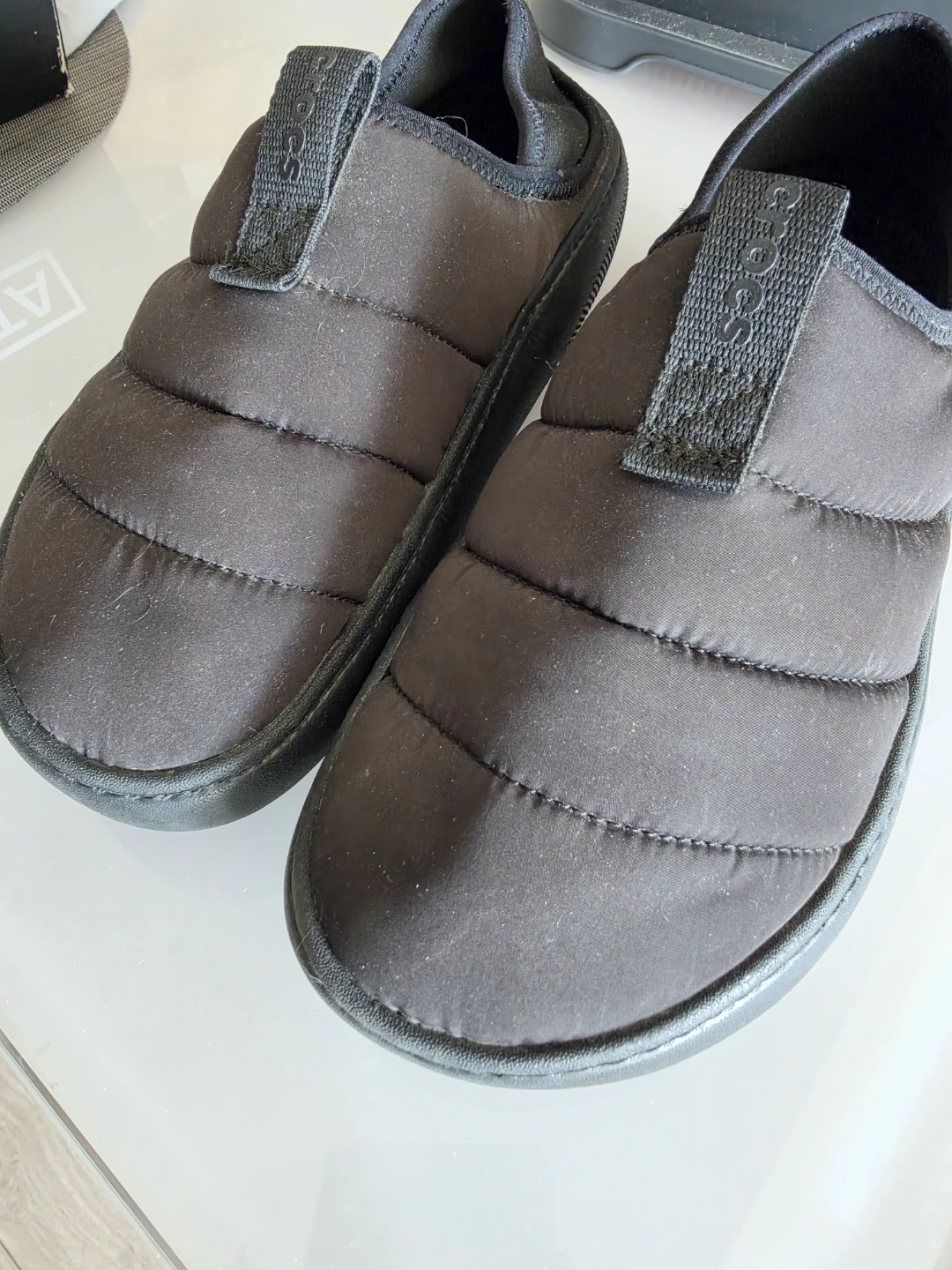Crocs Puffy Outdoor/Indoor Slippers - Black - photo 3