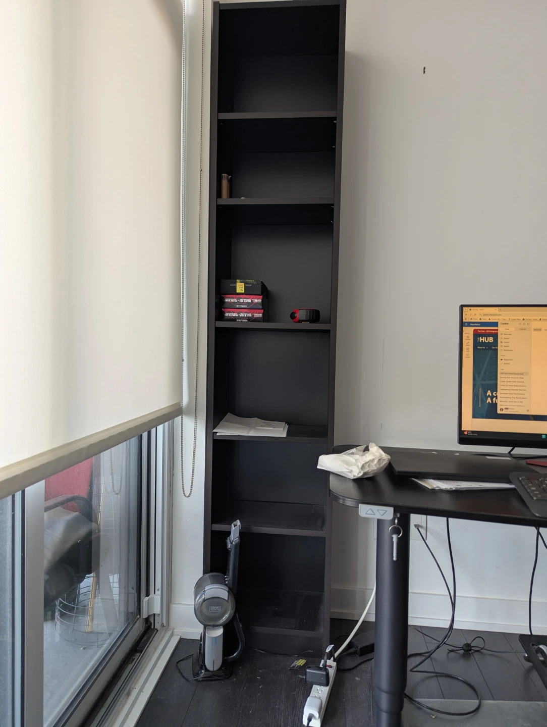 Tall black bookshelf - IKEA Billy