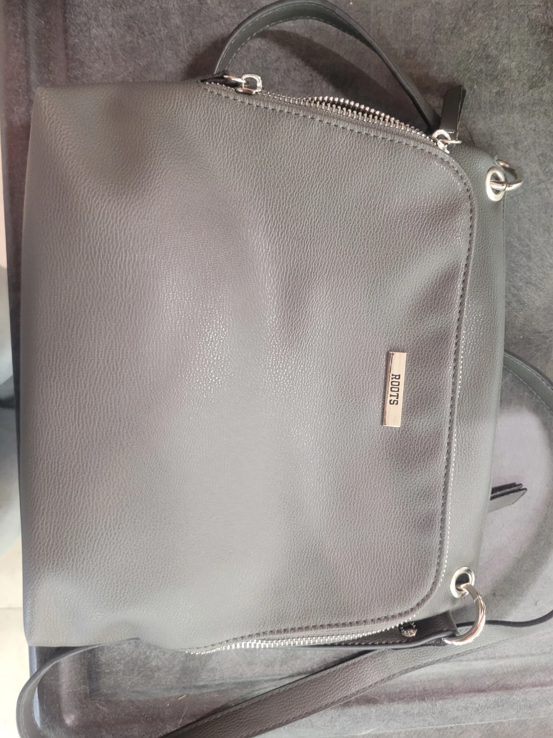 Roots Grey Shoulder Bag