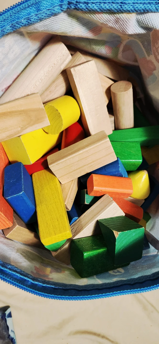 Wooden blocks Montessori toy 175 pcs - photo 2