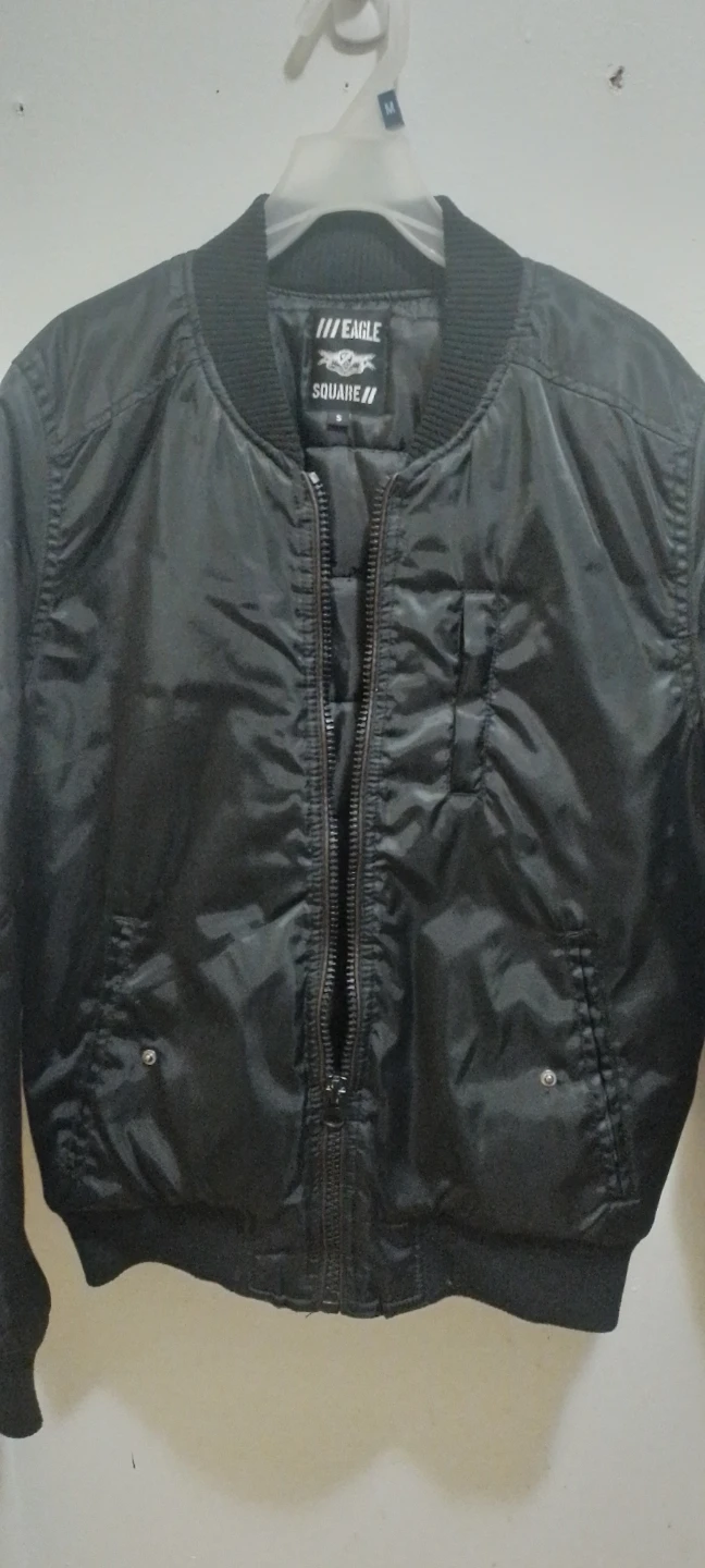 Eagle Square Black Bomber Jacket - photo 2