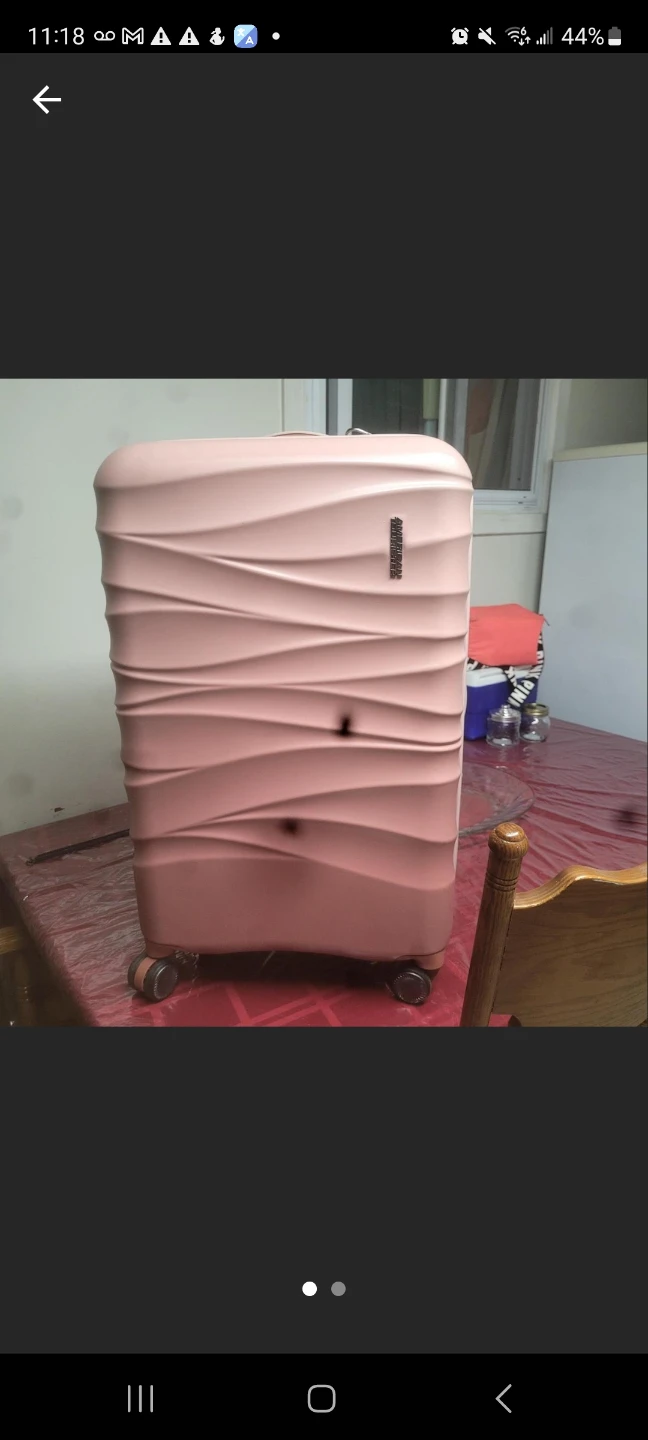 American Tourister Pink Hardside Spinner Luggage