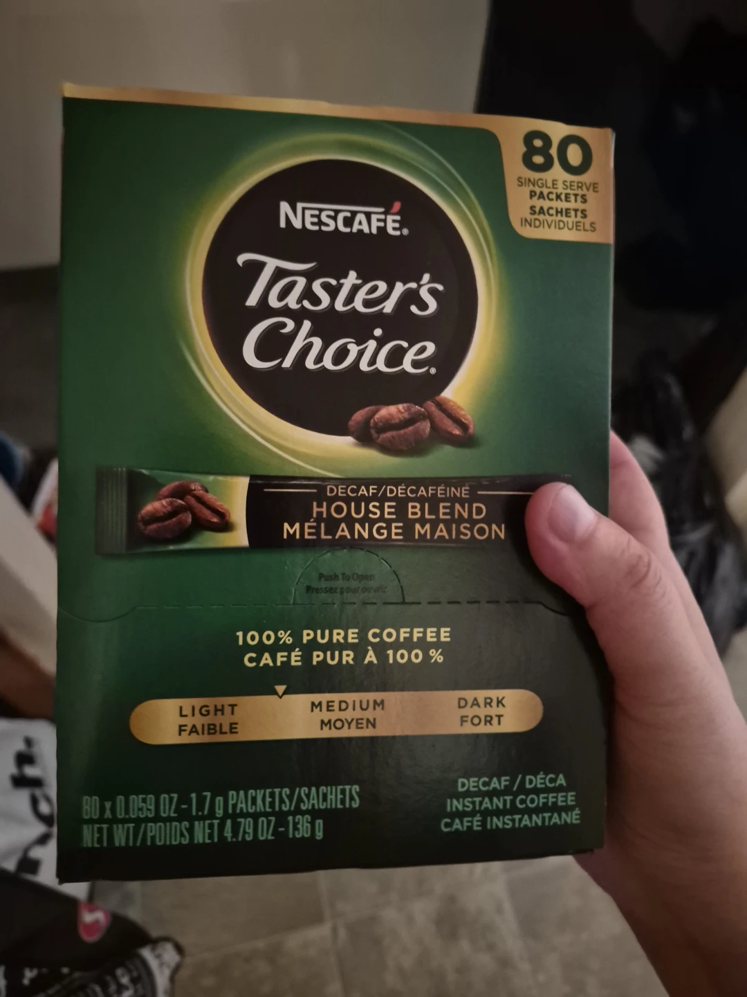 Nescafé Taster's Choice Decaf House Blend - 80 Pack