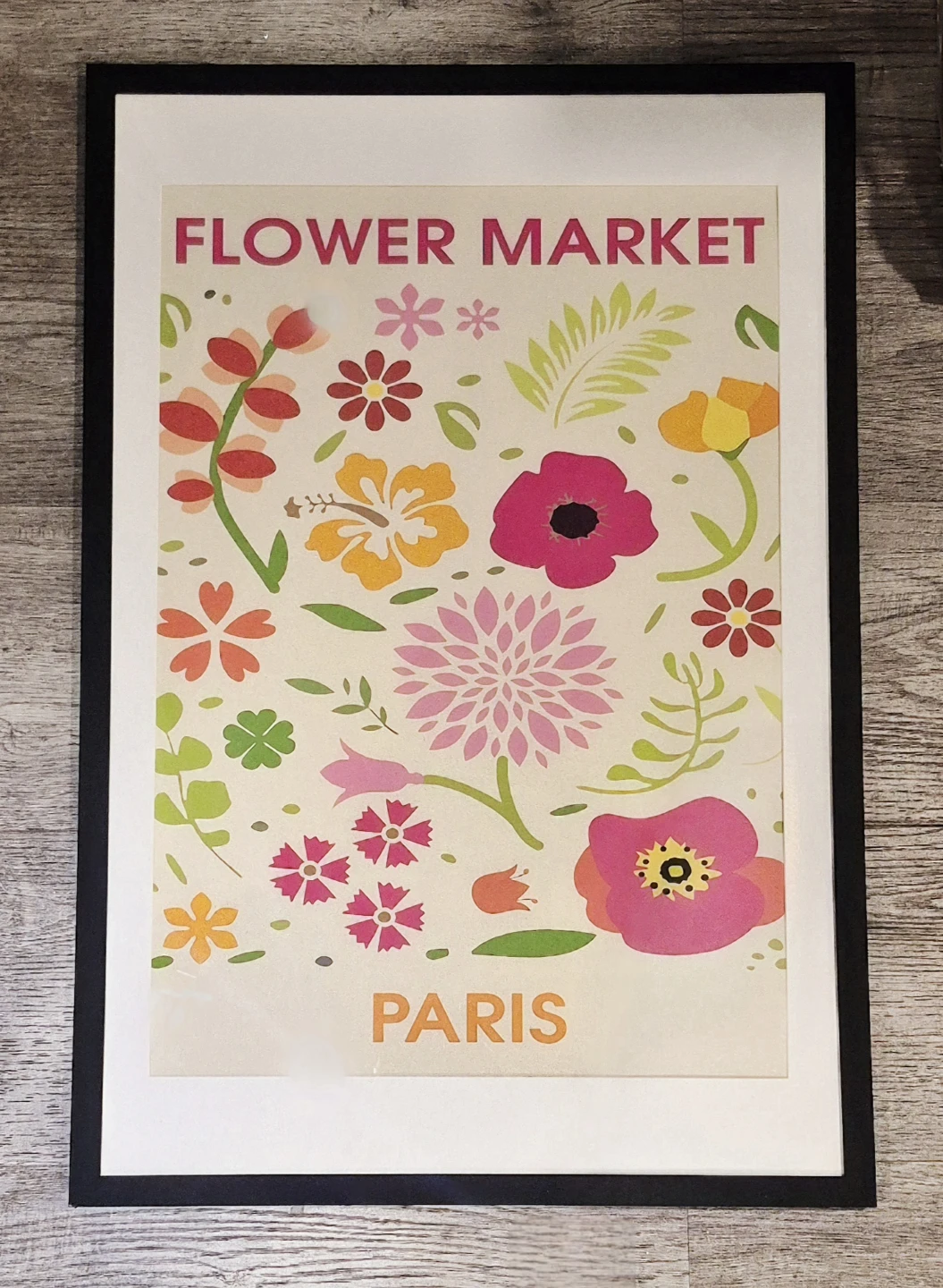 Framed Wall Art Print on Canvas 17"×25"