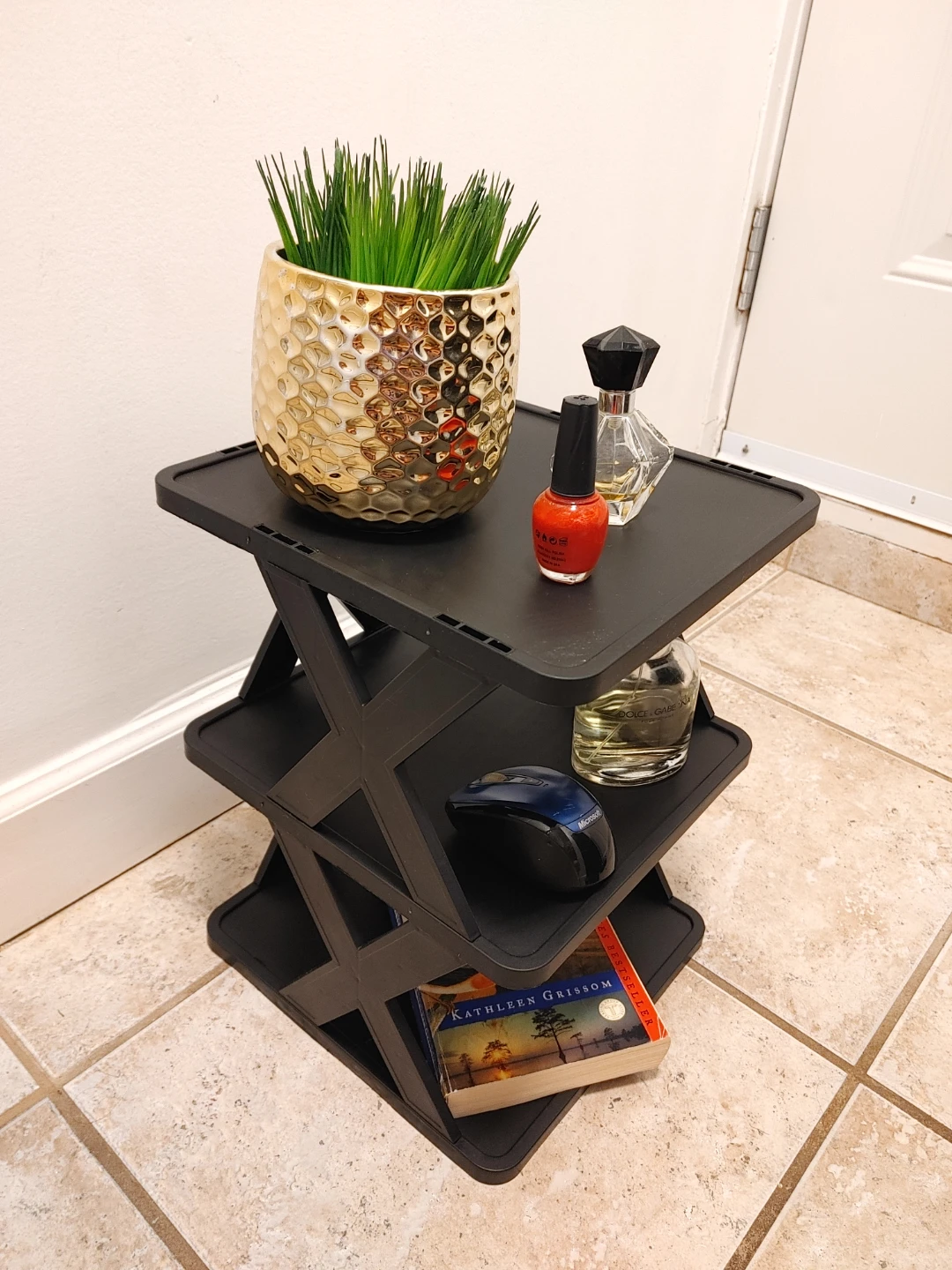 Small Black 3-Tier Storage Shelf - photo 2