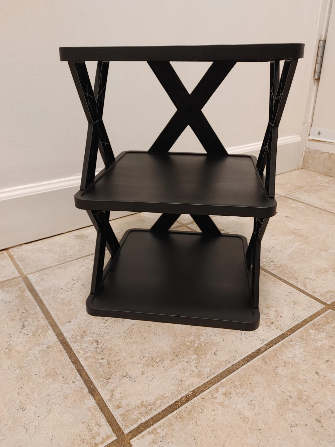 Small Black 3-Tier Storage Shelf - photo 5