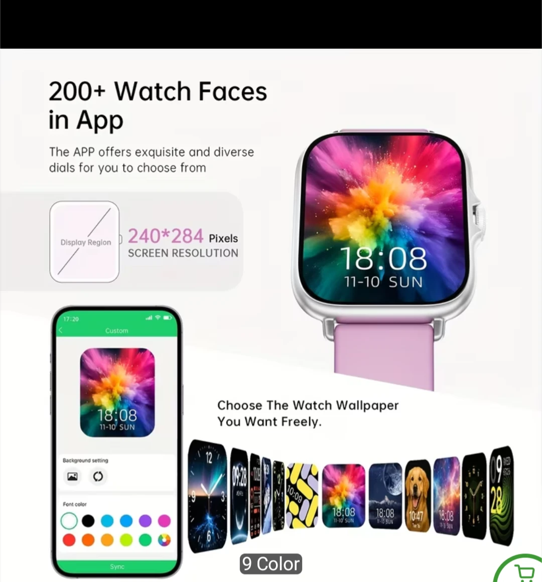 Smartwatch with Customizable Watch Faces - photo 2