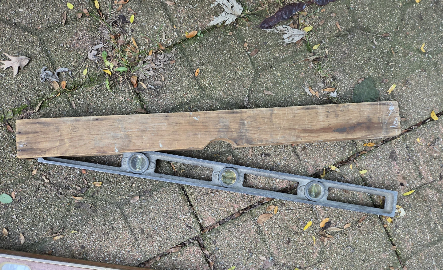 Vintage Metal Carpenter's Level