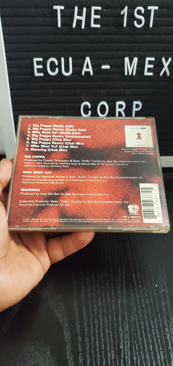 The Notorious B.I.G. Big Poppa Remix CD - photo 2