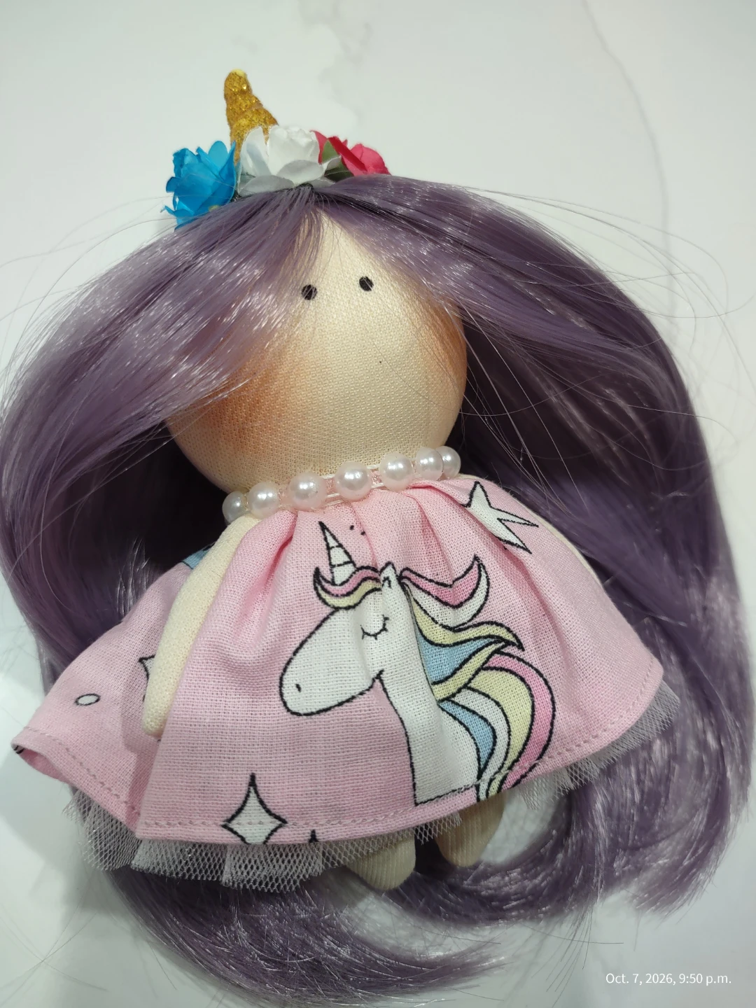 Handcrafted Unicorn Mini Doll - photo 5