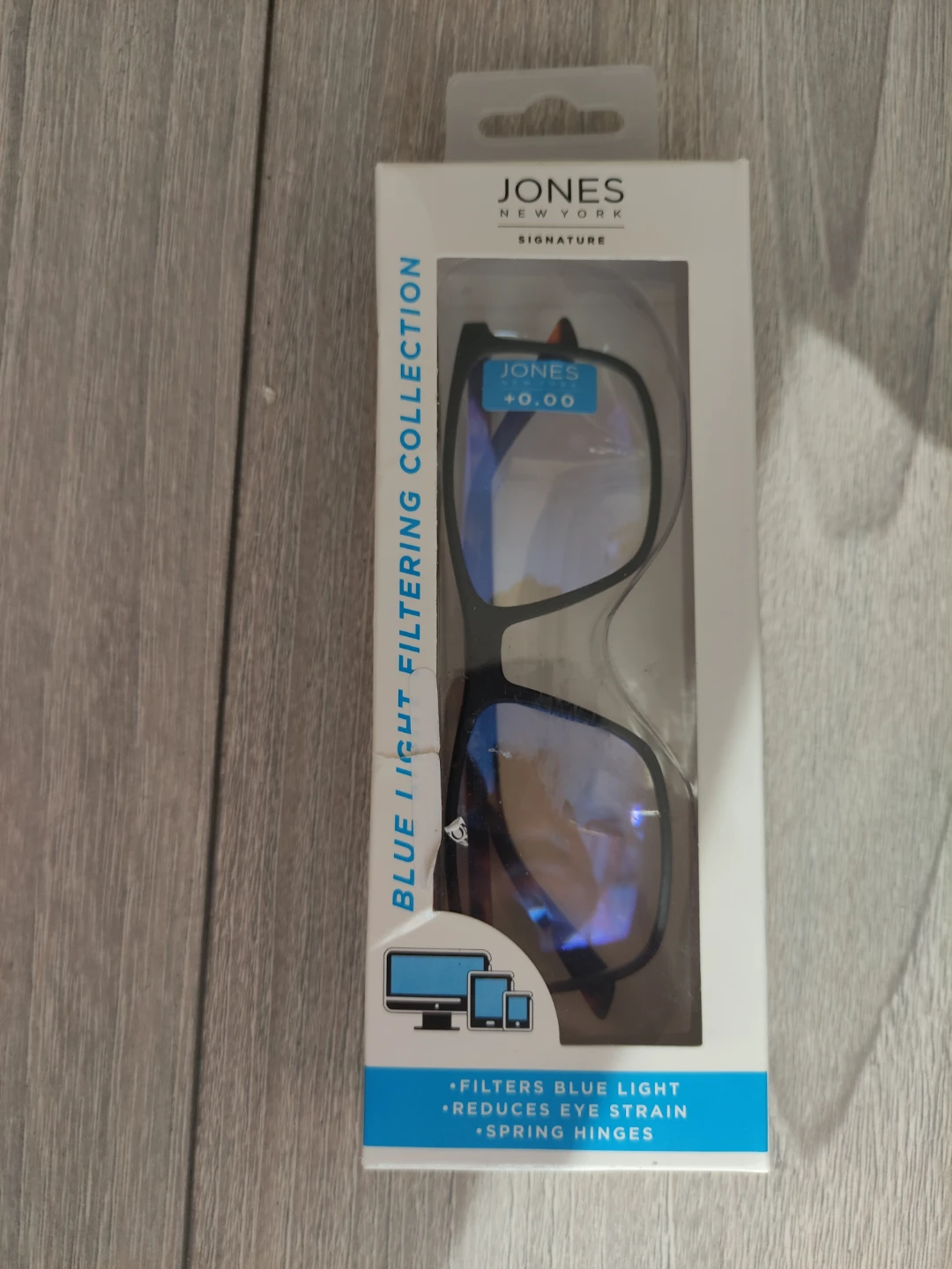 Jones New York Blue Light Filtering Glasses 0 degrees