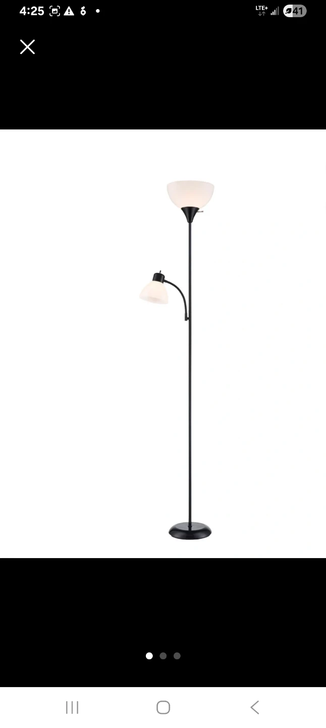 SILVER FLOOR LAMP