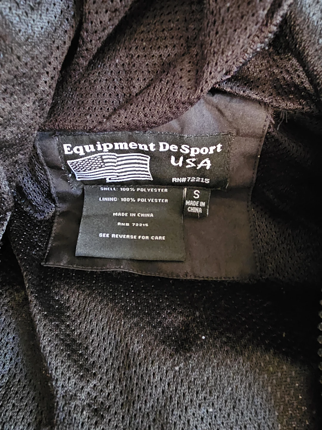 Equipment De Sport Black Windbreaker - photo 3